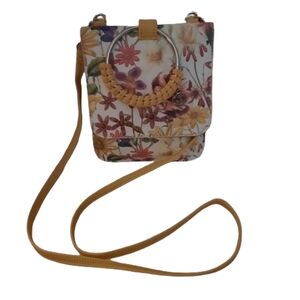 Carlos Santana yellow floral Purse